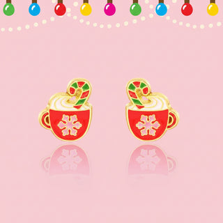 Girl Nation Holiday Hot Cocoa Stud Earrings