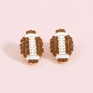Studded Mini Football Stud Earrings