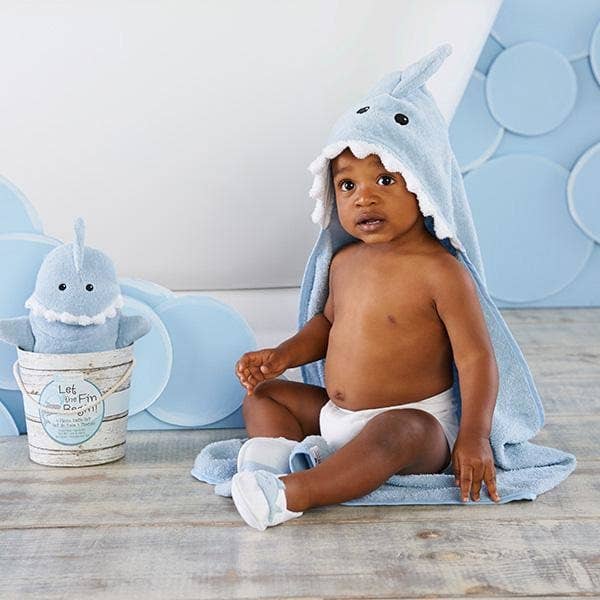 Shark Baby 6-Piece Gift Set Bundle - Blue