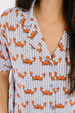 Crabby Women's Bamboo Short Set