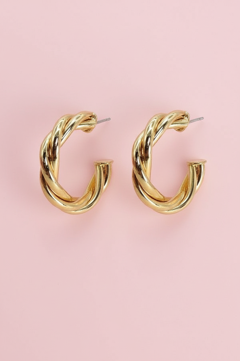 Twisted Hoop Earring