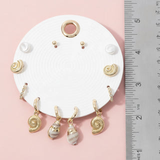 Ocean Treasure Shell and Pearl Earrings