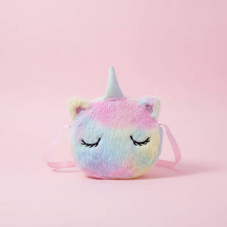 Adorable Plush Unicorn Crossbody Bag for Kids
