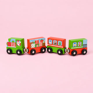 Magnetic Christmas Train Mighty Minis Set of 4