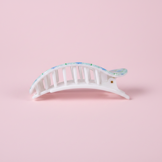 Blue Marigold | Medium | Flat Round Hair Clip