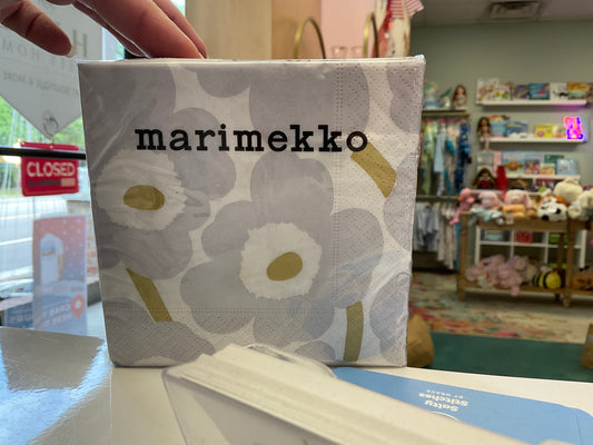 Unikko Napkin Silver & Gold