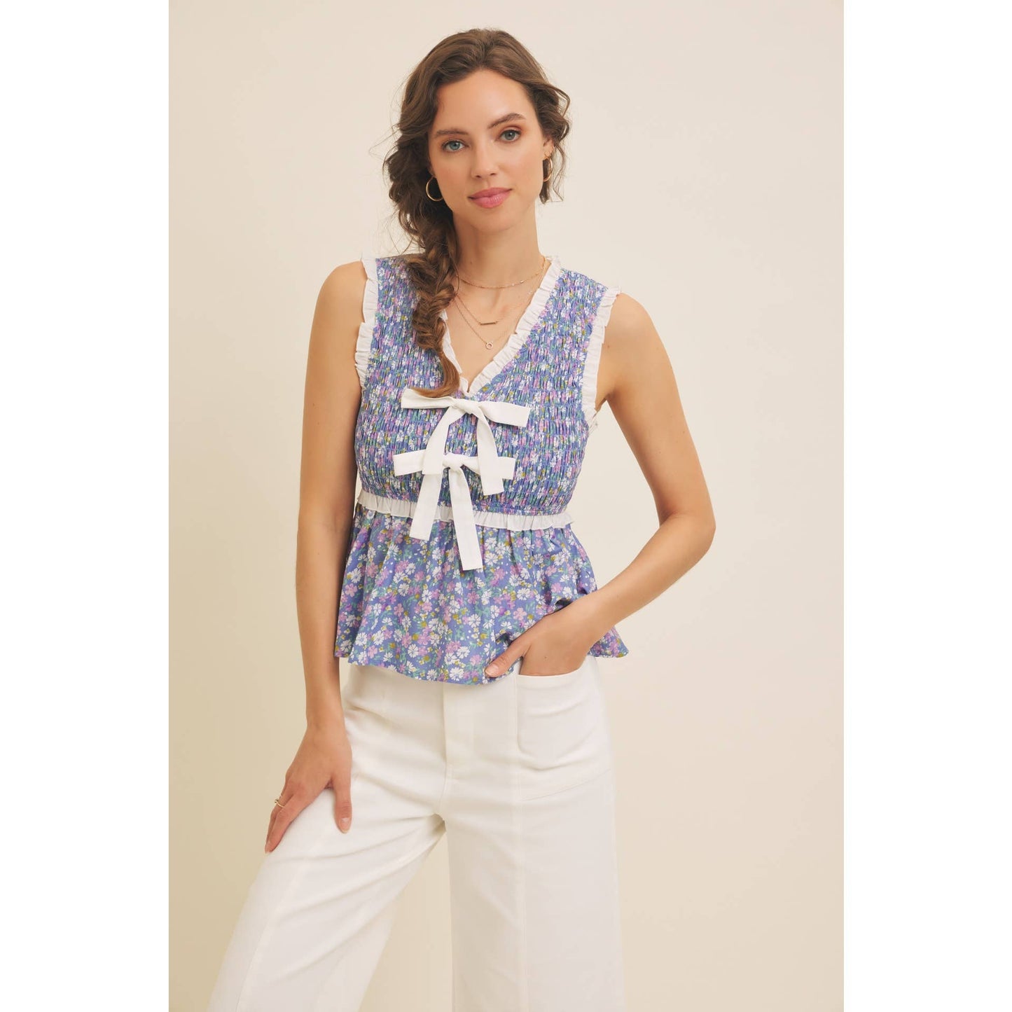Garden Party Smocked Top
