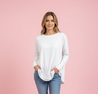 Everyday Cozy Oversized Long Sleeve Tee