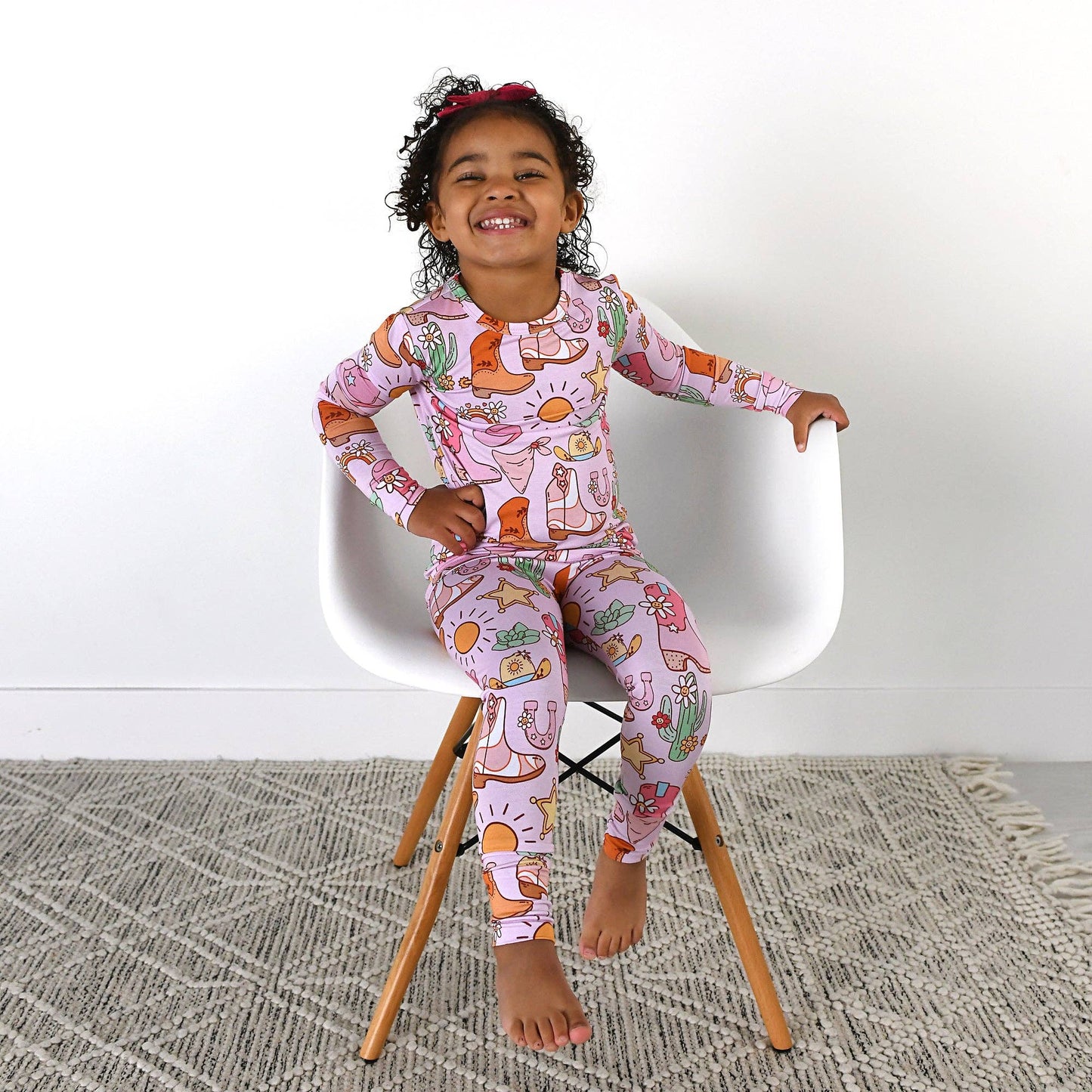 Lainey TWO PIECE - NO BUTTON Bamboo Western Toddler Outfit