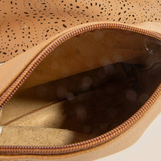 Intricate Cutout Vegan Leather Shoulder Bag