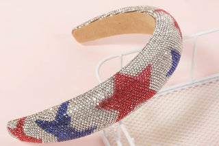 Patriotic Rhinestone Star Headband