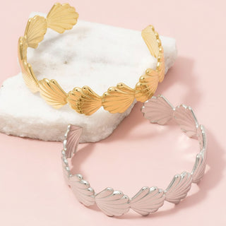 Open Seashell Cuff Bracelet