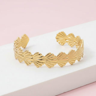 Mini Scallop Shell Cuff Bracelet