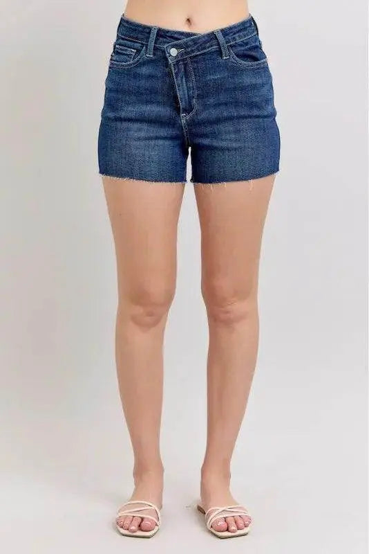 Judy Blue Criss Cross Shorts
