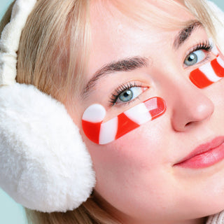 Christmas Holiday Candy Cane Cutie Undereye Patches | 8 Pairs