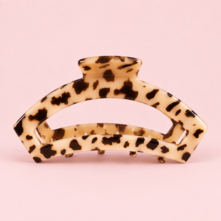 Open Blonde Tortoise Large Hair Clip