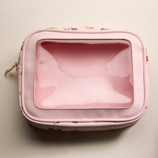 5-Piece Gift Set Cosmetic Pouch Bundle | Green Monster Pink Christmas