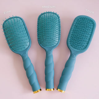 TELETIES Detangler Hair Brush for Fine Hair - Teal With It