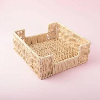 Natural Rattan Beverage Napkin Tray