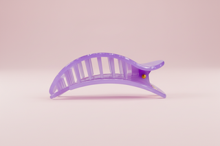 Flat Round Hair Clip | Medium | Lavender Mist