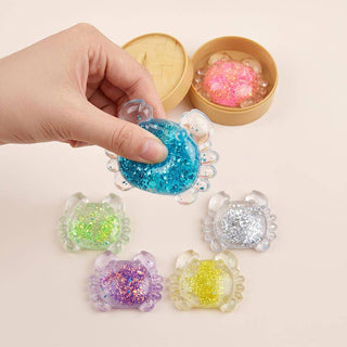 Mystery Crab Glitter Squishy Fidget Toy