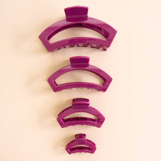 TELETIES Open Mulberry Medium Hair Clip