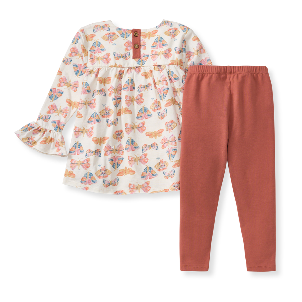 Boho Butterflies Toddler Tunic Set