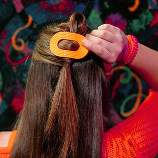 Flat Round Hair Clip | Small | Day Rave