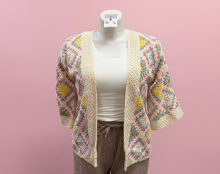 Colorful Crochet Cardigan