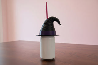 3D Printed Ghost Can Cooler & Witch Hat Lid – Standard 12oz & 8.4oz Skinny Can Sizes