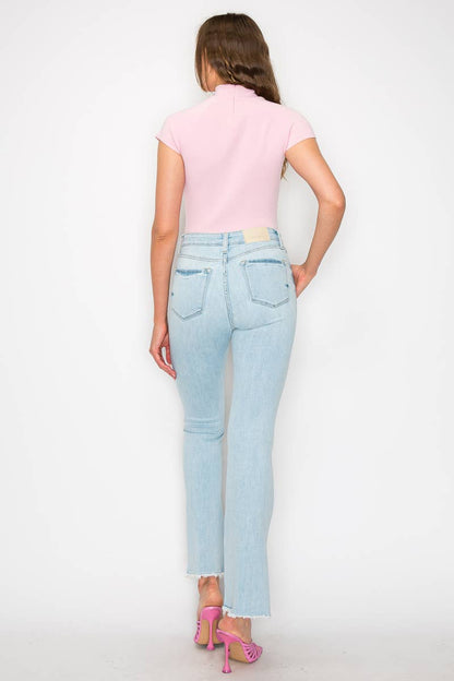 Western High Rise Boot Cut Jeans