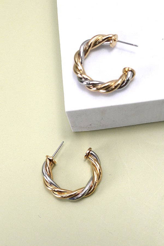 Twisted Hoop Earring