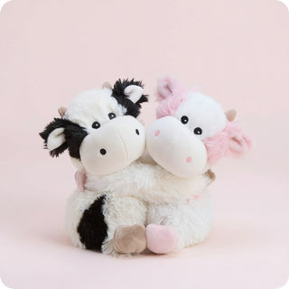 Warmies | Cow Hugs – Microwavable Lavender Scented Plush Duo