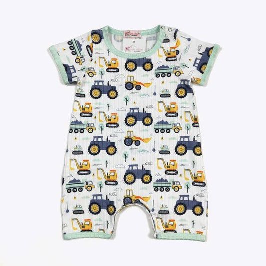 Backhoe Boy Romper