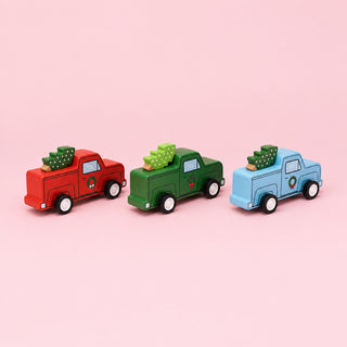 Pull Back Retro Truck & Christmas Tree