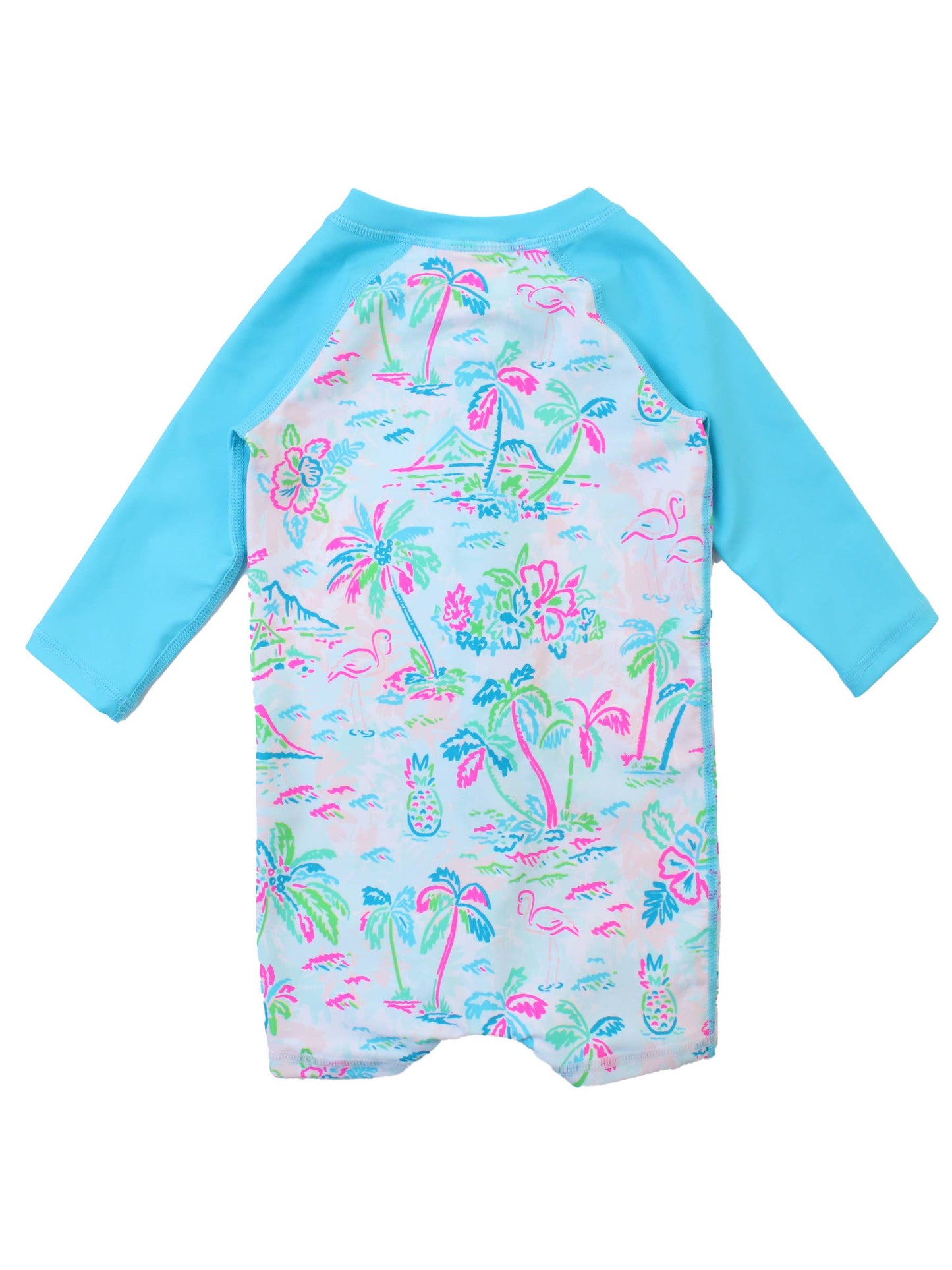 Baby Boys Tropical Resort Long Sleeve One Piece Rash Guard