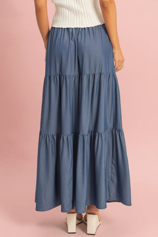 Women’s Three-Tier Maxi Skirt