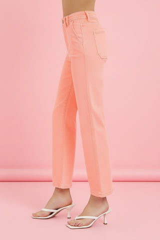 Risen High Rise Crop Straight Pant
