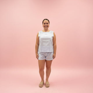 Women's Lightweight Striped Short Set
