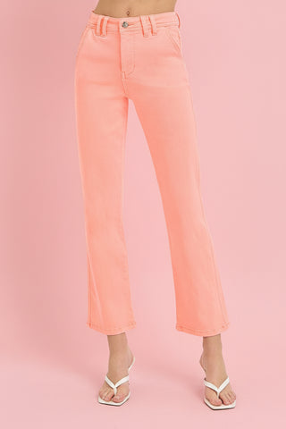 Risen High Rise Crop Straight Pant