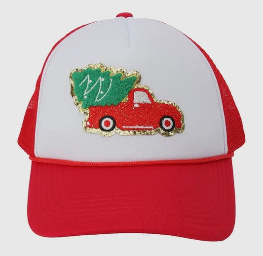 Christmas Tree Truck Hat