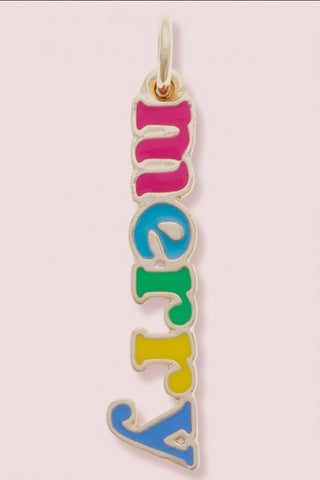 Merry Enamel Christmas Charm