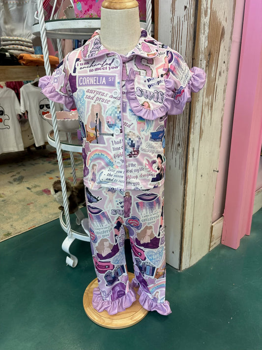 TS Character Print  Girls Pajamas