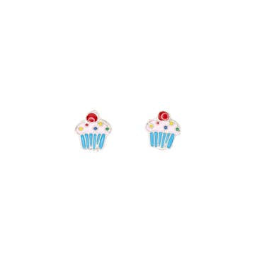 Girls Cupcake Studs