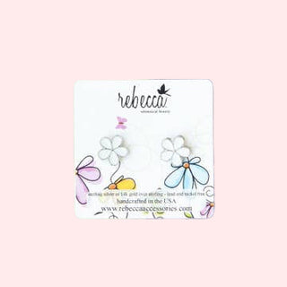 Girls Flower Studs