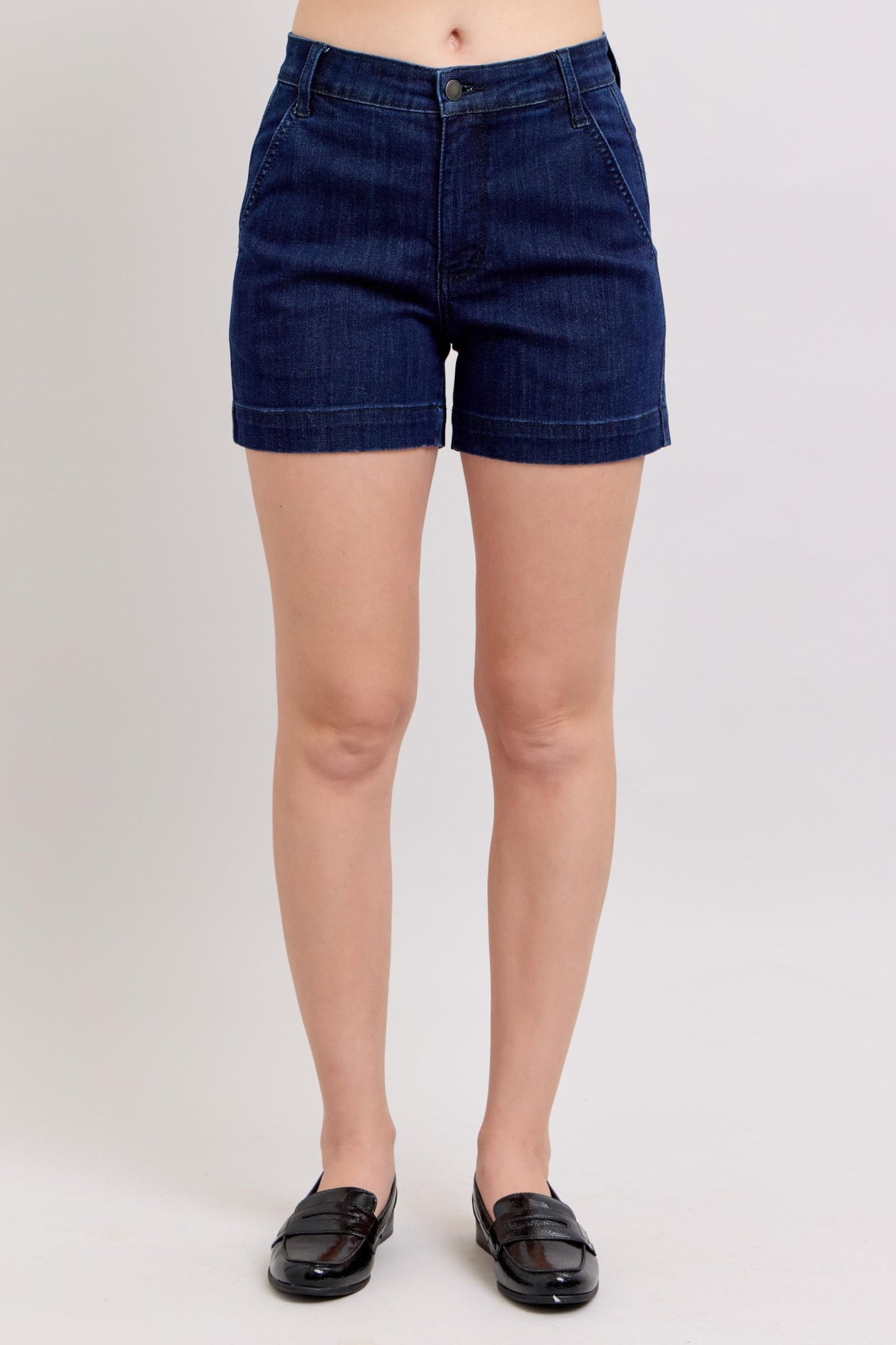Judy Blue High-Waist Denim Trouser Shorts