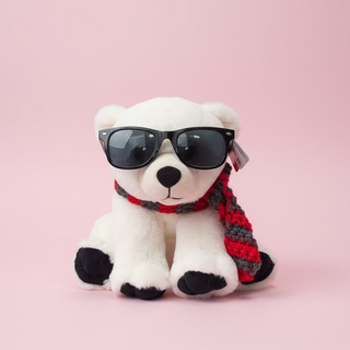 Junior mint inspired polar bear from the summer I turned pretty on a pink background. 