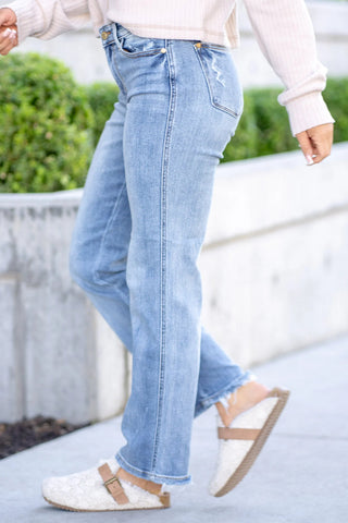 Judy Blue Cell Phone Pocket Dad Jeans