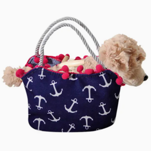 6" Scruffy Dog Anchors Away Purse