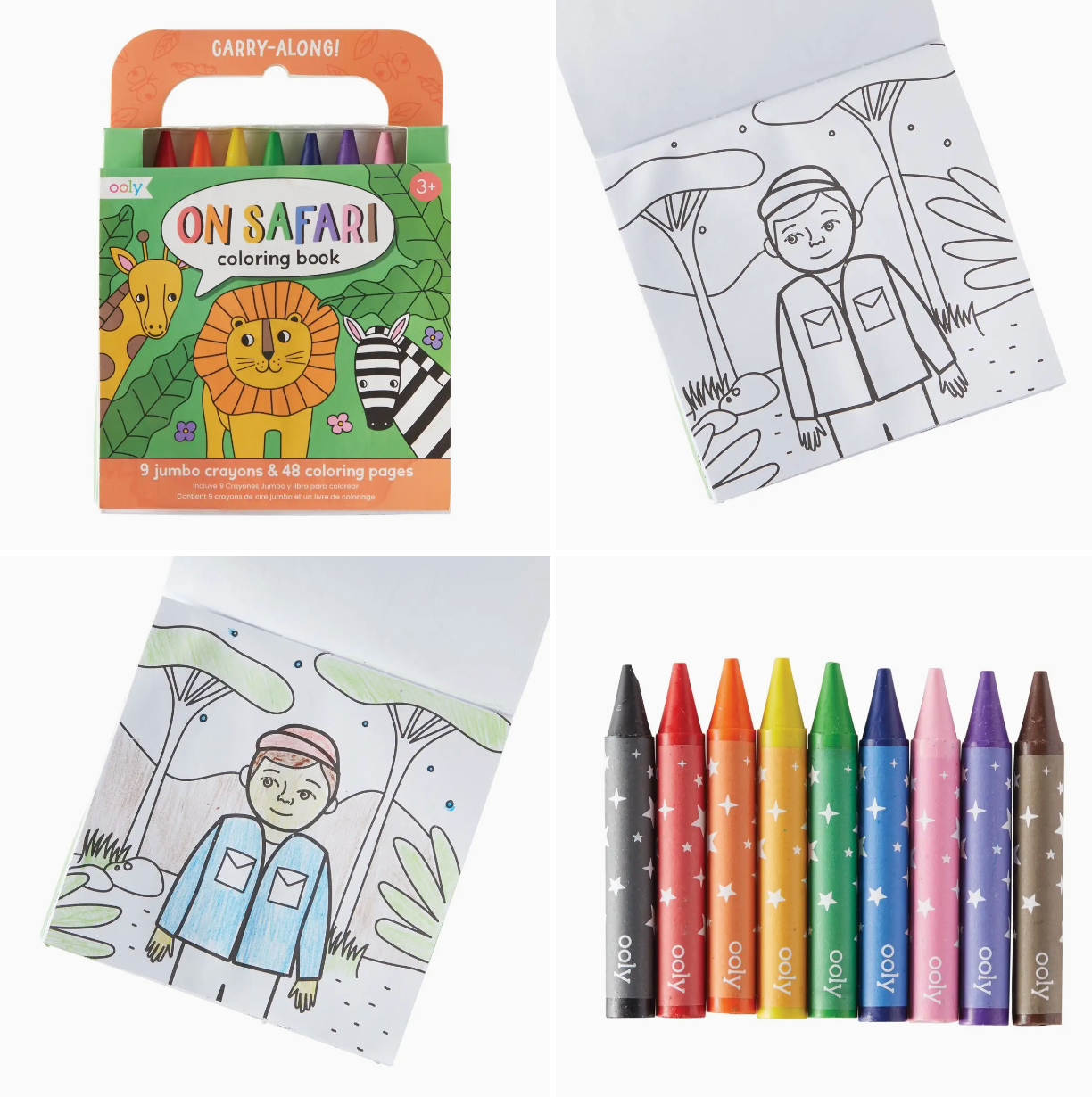 Carry Along Coloring Kit - Safari